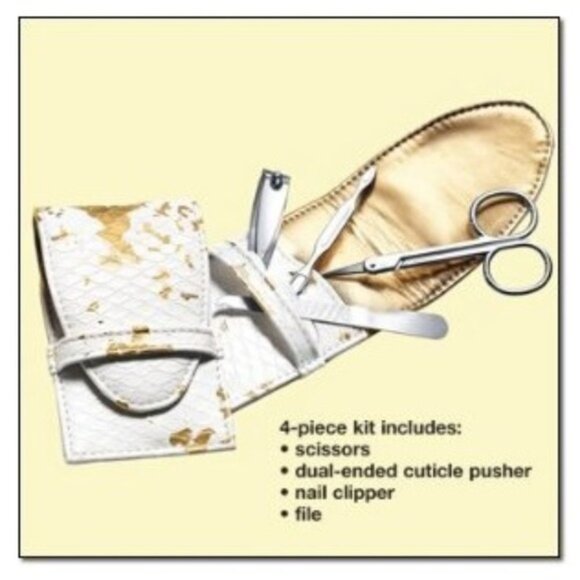 AVON EXPERT RESULTS MANICURE KIT - WHITE/GOLD (BRAND NEW) - Picture 1 of 2